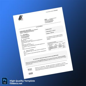 Italy LINEA PIU S P A Unipersonale Editable Utility Bill Template in Word and PDF formats