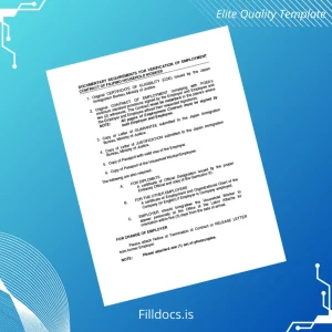 Fillable Japan Employer Employment Verification Letter Template - Word/PDF Template Preview - FillDocs