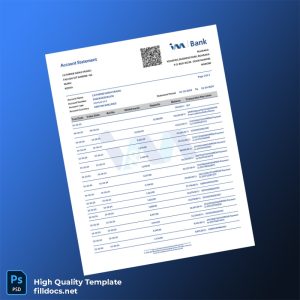 Kenya IM Bank Statement Template in Word and PDF formats