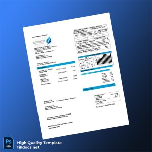 Kuwait Ministry Of Electricity And Water Editable Electricity Bill Template in Word and PDF formats