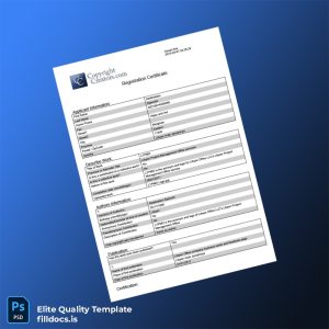 Fillable Libyan Arab Jamahiriya Copyright Registration Certificate Template - Word/PDF Template Preview - FillDocs