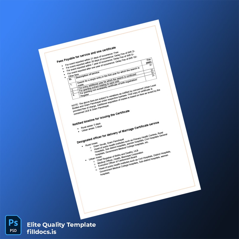 Fillable Maharashtra Public Health Department Death Registration Certificate Template in Word and PDF formats page 2 Page Preview - FillDocs