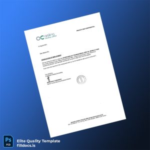 Fillable Malaysia Aisling Consulting Employment Verification Letter Template - Word/PDF Template Preview - FillDocs