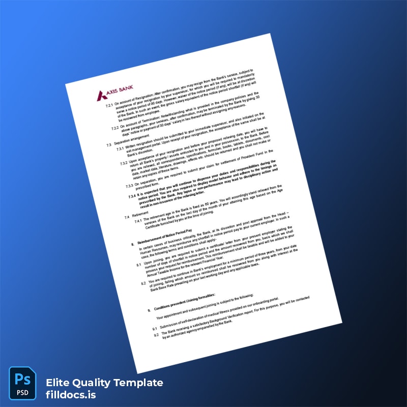 Fillable Malaysia Axis Human Resources Department Employment Verification Letter Template in Word and PDF formats page 3 Page Preview - FillDocs