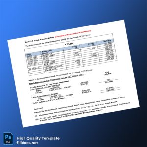 Malaysia CIMB Bank Reconciliation Guide Template in Word and PDF formats