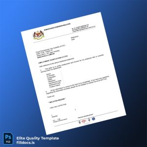 Fillable Malaysia Kementerian Pendidikan Employment Verification Letter Template - Word/PDF Template Preview - FillDocs