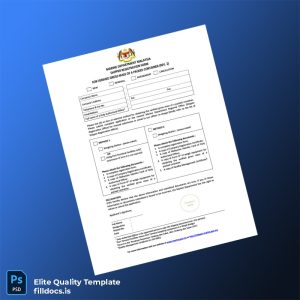 Fillable Malaysia Marine Department Shipper Registration Form Template - Word/PDF Template Preview - FillDocs