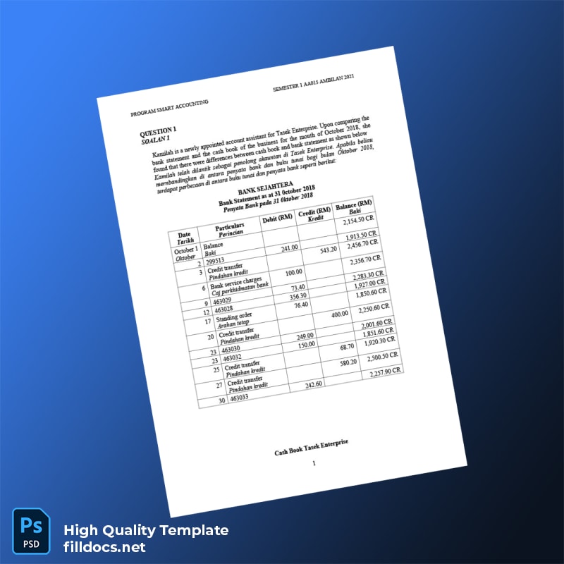 Malaysia Template in Word and PDF formats