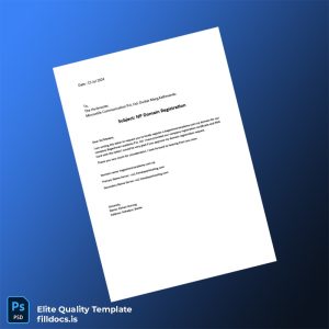 Fillable Nepal Mercantile Communication Pvt Ltd Domain Registration Request Letter Template - Word/PDF Template Preview - FillDocs