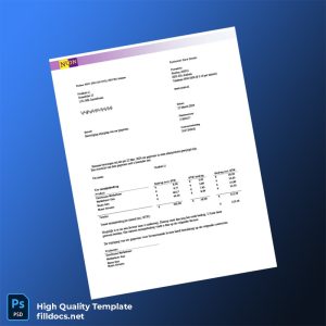 Netherlands Nuon Editable Gas Bill Template in Word and PDF formats