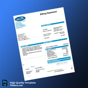 Nigeria Cleaneat Editable Utility Bill Template in Word and PDF formats