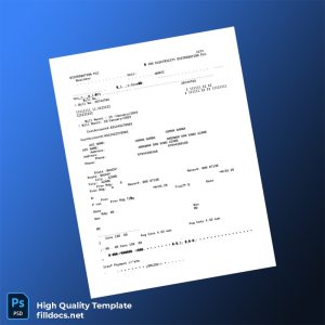 Nigeria Jos Electricity Distribution PLC Editable Utility Bill Template in Word and PDF formats