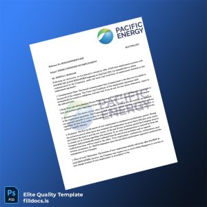 Fillable Pacific Energy Employment Verification Letter Template - Word/PDF Template Preview - FillDocs