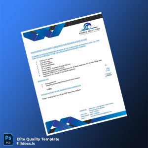 Fillable Pakistan AOP Registration Certificate Template - Word/PDF Template Preview - FillDocs