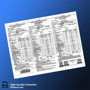 Pakistan Defence Housing Authority Islamabad Editable Utility Bill Template in Word and PDF formats