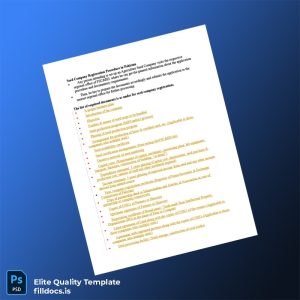 Fillable Pakistan Federal Seed Certification and Registration Department Seed Company Registration Certificate Template in Word and PDF f Template Preview - FillDocs