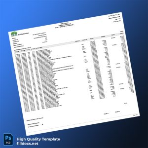 Pakistan MCB Bank Limited Bank Statement Template in Word and PDF formats
