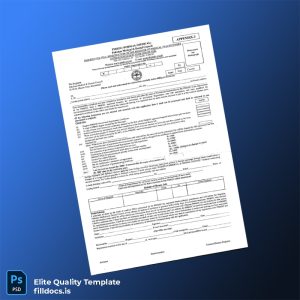 Fillable Pakistan Medical Dental Council Full Registration Application Form Template - Word/PDF Template Preview