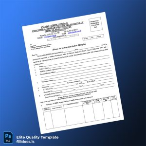 Fillable Pakistan Medical Dental Council Registration Certificate Template - Word/PDF Template Preview
