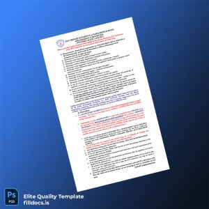 Fillable Pakistan Registration Form for Grade 1 2026 1 Template - Word/PDF Template Preview - FillDocs