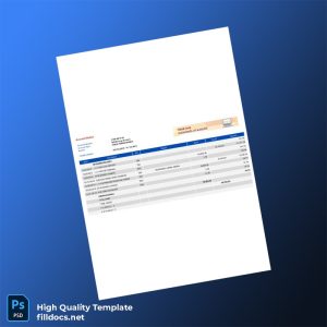 Philippines BPI Bank Statement Template in Word and PDF formats