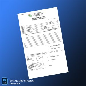 Fillable Philippines Bureau of Animal Industry Certificate of Feed Product Registration Template - Word/PDF Template Preview
