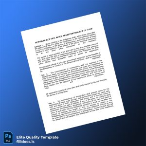 Fillable Philippines Bureau of Immigration Business Registration Certificate Template - Word/PDF Template Preview - FillDocs