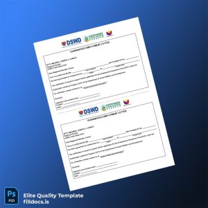 Fillable Philippines DSWD Guaranteed Employment Letter Template - Word/PDF Template Preview - FillDocs
