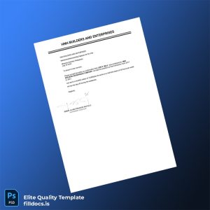 Fillable Philippines HNH Builders and Enterprises Employment Verification Letter Template - Word/PDF Template Preview - FillDocs