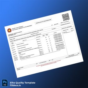 Fillable Philippines Polytechnic University of the Philippines Registration Certificate Template - Word/PDF Template Preview - FillDocs