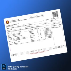 Fillable Philippines Registration Certificate Template - Word/PDF Template Preview