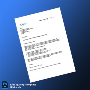 Fillable Philippines Regus Service Centre Employment Verification Letter Template - Word/PDF Template Preview - FillDocs