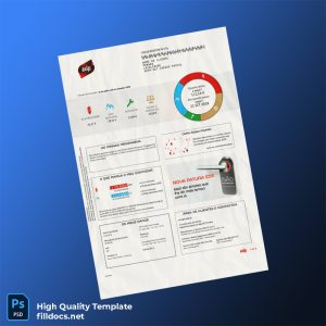 Portugal EDP Editable Utility Bill Template in Word and PDF formats