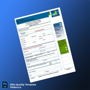 Fillable Qatar Supreme Council of Health Certificate of Good Standing Application Form Template - Word/PDF Template Preview - FillDocs
