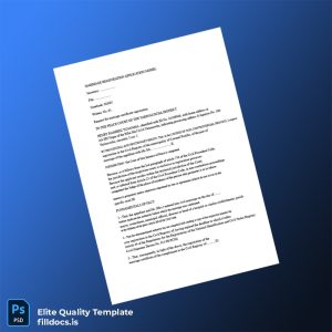 Fillable Request for Registration of Marriage Certificate Template - Word/PDF Template Preview - FillDocs