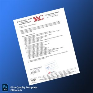 Fillable Saudi Arabia Saudi American Glass Company Employment Verification Letter Template - Word/PDF Template Preview - FillDocs