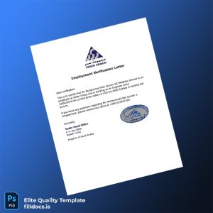 Fillable Saudi Arabia Seder Group Employment Verification Letter Template - Word/PDF Template Preview - FillDocs