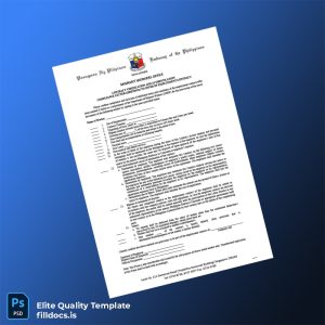 Fillable Singapore Pasuguan ng Pilipinas Employment Verification Letter Template - Word/PDF Template Preview - FillDocs