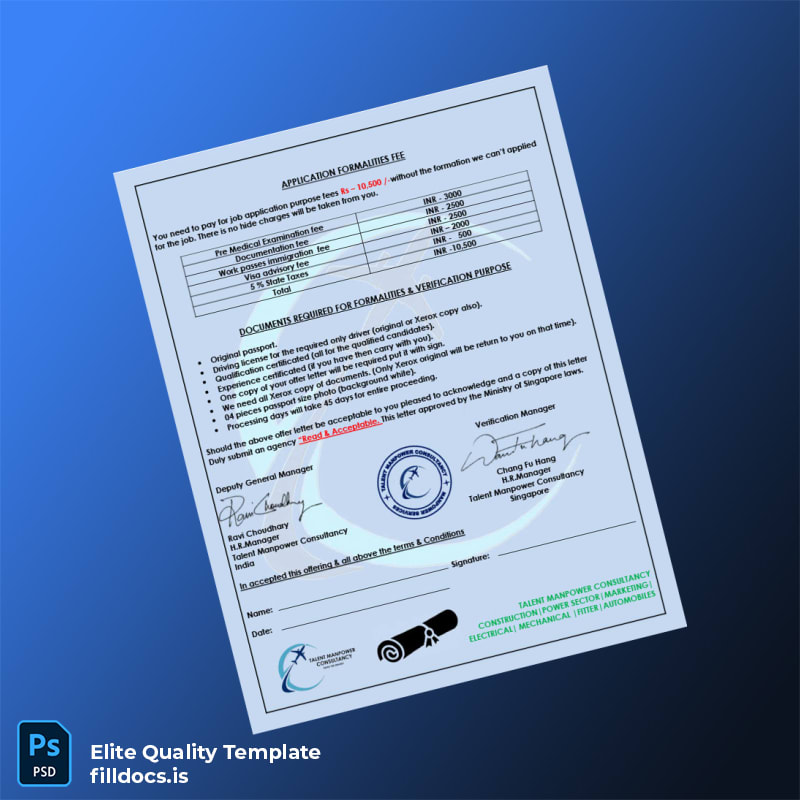 Fillable Singapore Sin Herh Construction PTE Ltd Employment Verification Letter Template in Word and PDF formats page 4 Page Preview - FillDocs