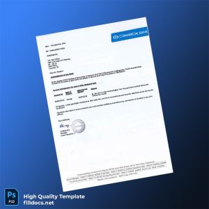 Sri Lanka Commercial Bank of Ceylon PLC Bank Statement Template in Word and PDF formats