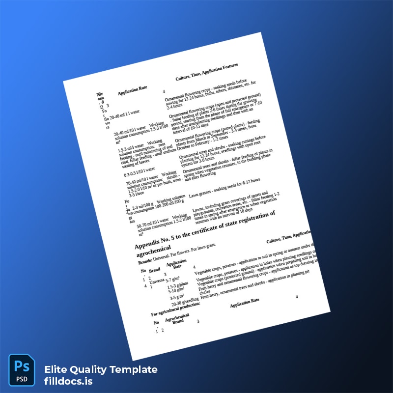 Fillable State Registration Certificate for Humic Acids Agrochemical page 3 Page Preview - FillDocs