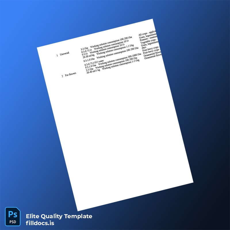 Fillable State Registration Certificate for Humic Acids Agrochemical page 4 Page Preview - FillDocs