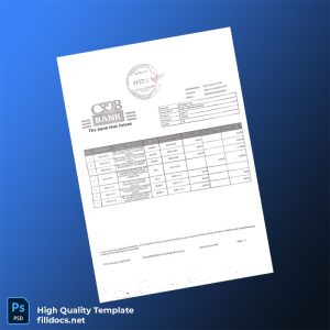 Tanzania CRDB Bank Statement Template in Word and PDF formats