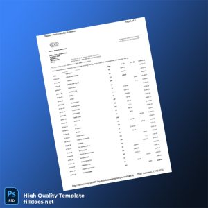 UK Halifax Bank Statement Template in Word and PDF formats