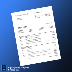 USA Fifth Business Plus Statement Template in Word and PDF formats