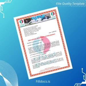 Fillable United Arab Emirates ENOC Employment Verification Letter Template - Word/PDF Template Preview - FillDocs