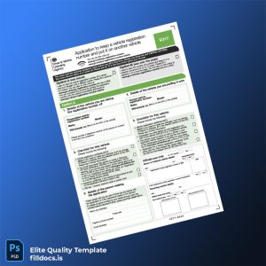 Fillable United Kingdom DVLA Vehicle Registration Number Transfer Application Form Template - Word/PDF Template Preview - FillDocs