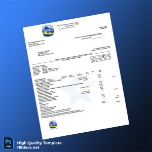 United States Blue Ridge Electric Co-Op Editable Utility Bill Template in Word and PDF formats