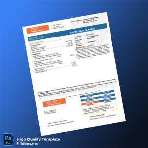 United States Cadence Cool Springs Editable Bank Statement Template in Word and PDF formats