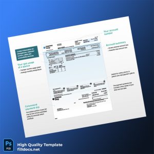 United States CenterPoint Energy Editable Gas Bill Template in Word and PDF formats
